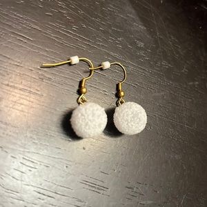 Sparkling Snowball Earrings